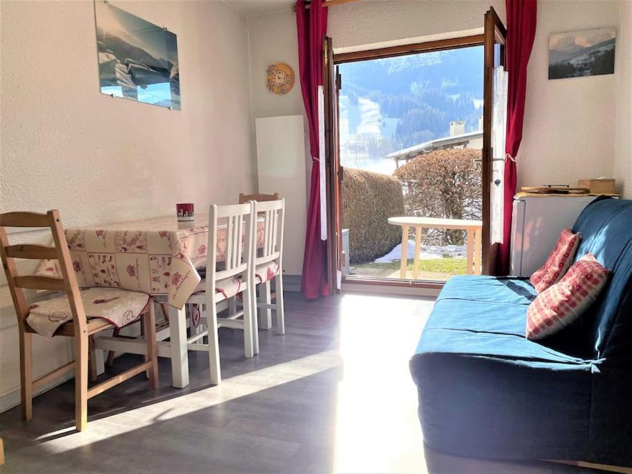 Charmant Studio + Jardin Vue Pistes Et Local Velo Praz-sur-Arly Eksteriør billede