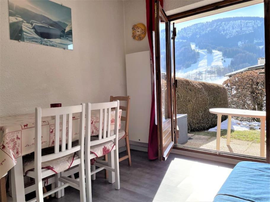 Charmant Studio + Jardin Vue Pistes Et Local Velo Praz-sur-Arly Eksteriør billede